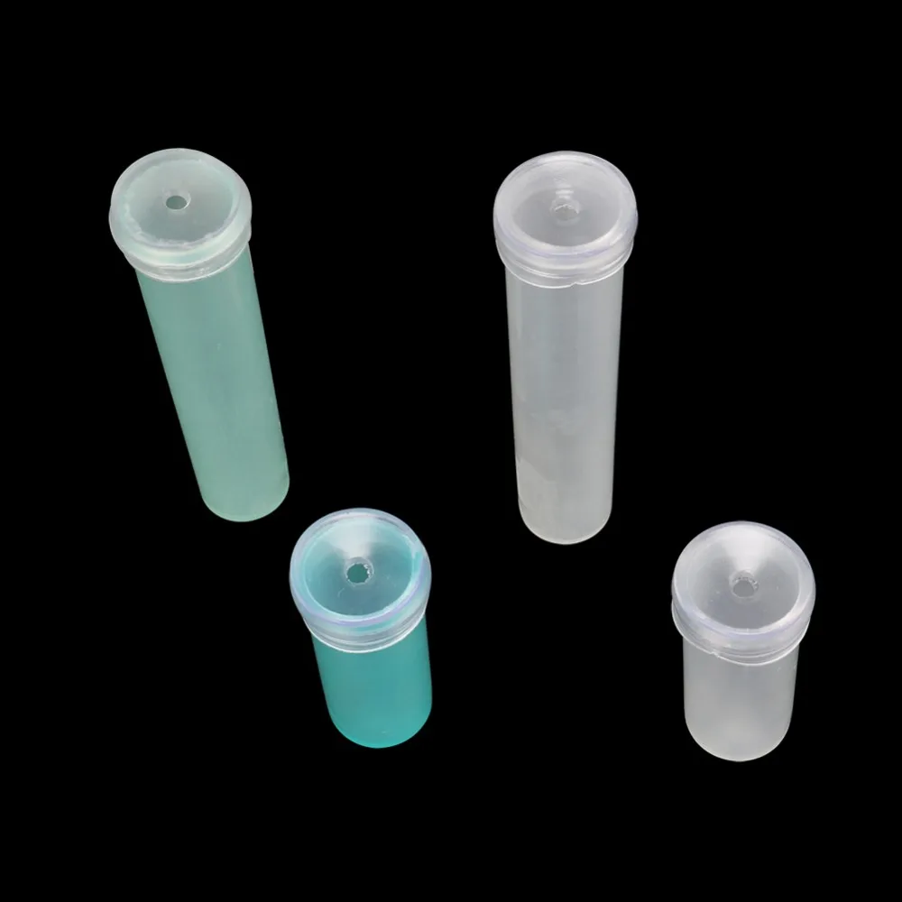 10Pcs 4.2cm 7.3cm Plastic Flower Nutrition Tube With Cap Fresh Flower Water Storage Tube Plant Fresh-keeping Culture Small Tubes