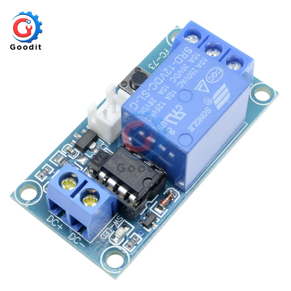 DC 12V 1CH модуль реле с блокировкой Bistable Button Start Stop 10A нагрузка для Arduino SCM Control