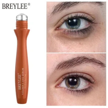 

BREYLEE Vitamin C Eye Serum Anti Aging Moisturizer Eye Massage Roller Whitening Remove Dark Circles Fine Lines Eye Skin Care