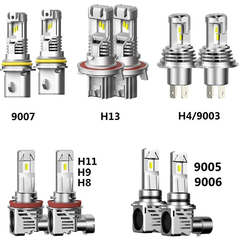 AUXITO мини 9005 9006 светодиодный фары лампы H4 H11 Lumi светодиодный s 9003 H8 HB3 авто лампа для Lexus GX470 LX570 GS RX 330 IS200 NX RX 300