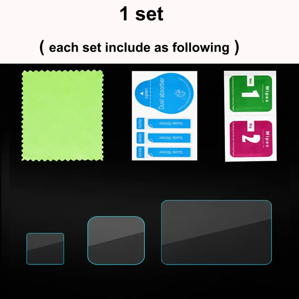 4 шт./компл. плёнка из закалённого стекла для Gopro hero 8 черный 1 Передняя защитная крышка объектива пленка 1 Защитная пленка для экрана+ 2 переднего ЖК-экрана для hero 8 - Цвет: 1set for hero 8