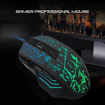 

Wired Gaming Mouse 3200DPI LED Optical 3 Buttons USB Pro Gamer Computer Mice For PC Adjustable USB Wired Computer Mouse