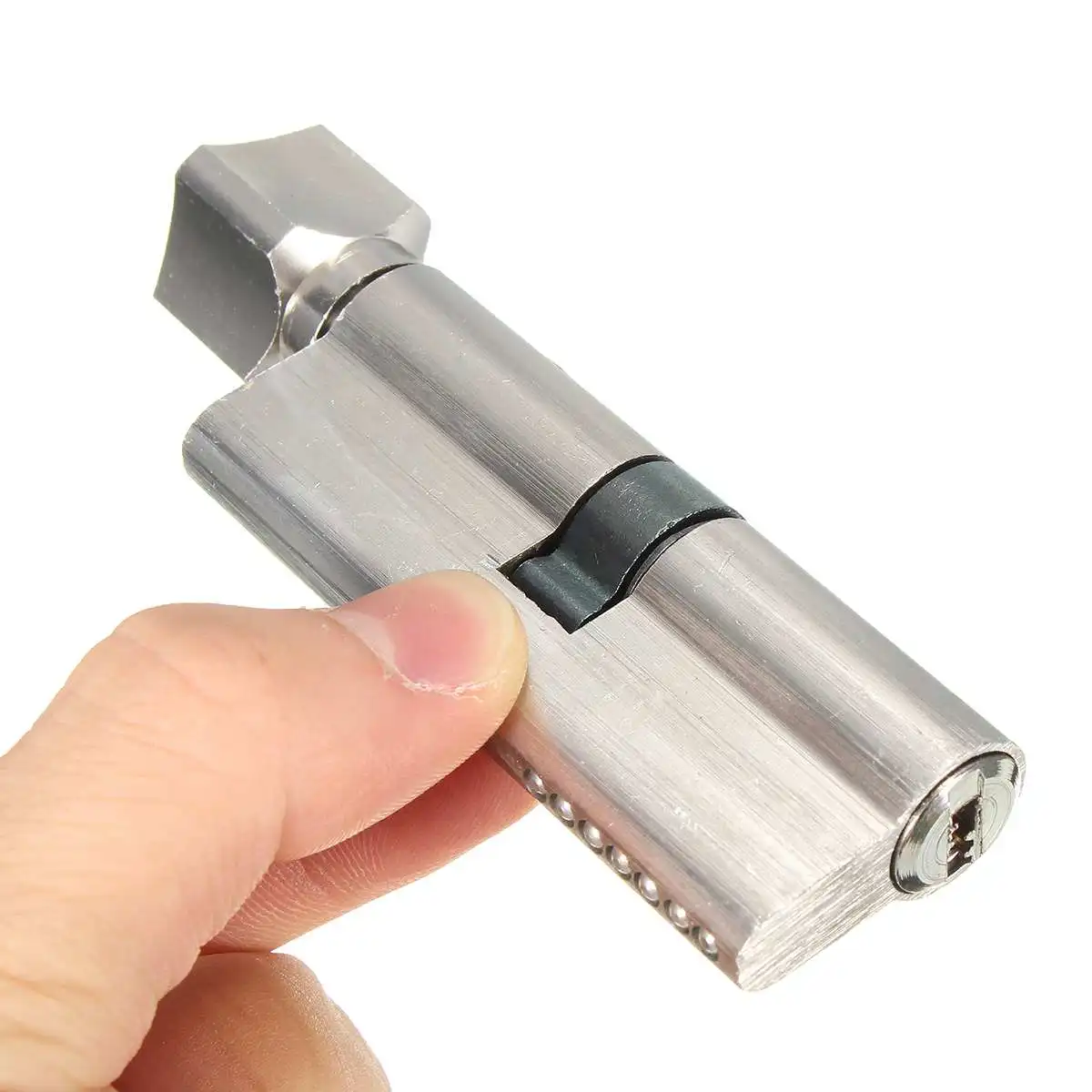 Custom Eccentric Core 70 90MM Lock Silver Bed Door Cylinder Pure Aluminum Door Lock Lengthened Extended Door lock cylinder