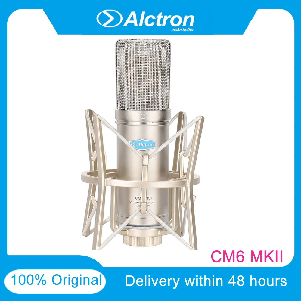 Профессиональный конденсаторный проводной микрофон Alctron CM6MKII диафрагма с