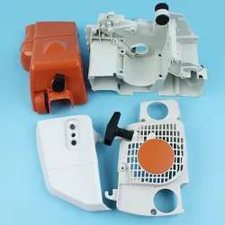 Kit de démarreur de recul de couvercle de moteur pour Stihl 017 018 MS170 MS180, couvercle de pignon d'embrayage de tronçonneuse 