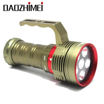 

2019 Diving Flashlight 6* XM-L2 LED 8000LM High Bright Torch Waterproof Underwater 100Meters Diving Lantern + charger+ battery