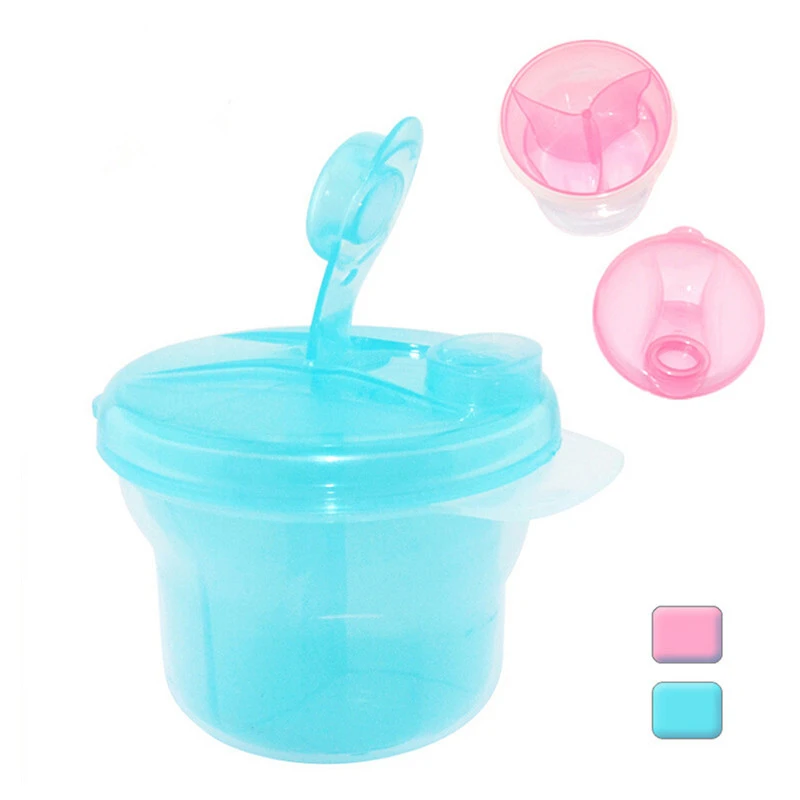 

Three-lattice PP Baby Milk Powder Formula Dispenser Toxic-free Bottle Container Feeding Food Container Storage Feeding Box