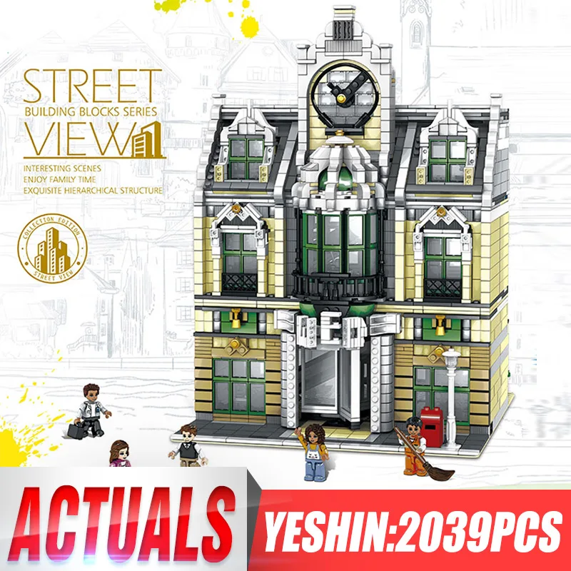 Мпц 14248 город Streetview серии Grand Emporium сборка свадебного зала модель конструкторных блоков, Детские кубики 10211 игрушка подарок на год
