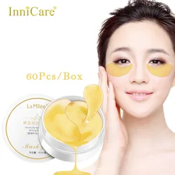60Pcs Gold Eye Mask Anti Wrinkle Dark Circle Puffiness Remover Moisturizing Eye Patches Eyes Moisturizer Skin Care Cosmetics