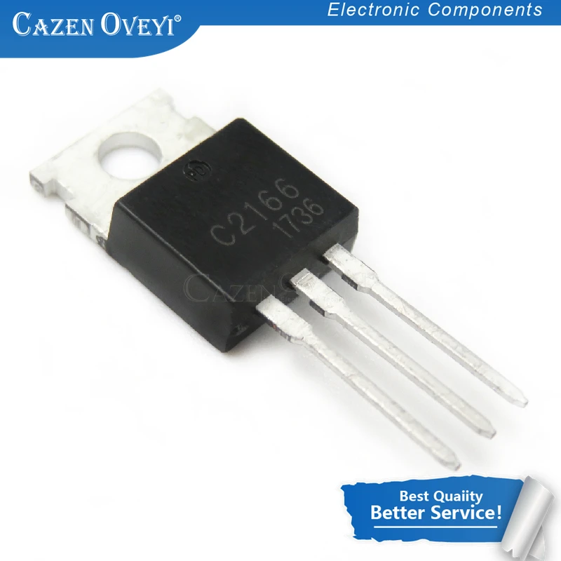 10pcs/lot 2SC2166 TO220 C2166 TO-220 high-frequency transistor In Stock | Электронные компоненты и принадлежности