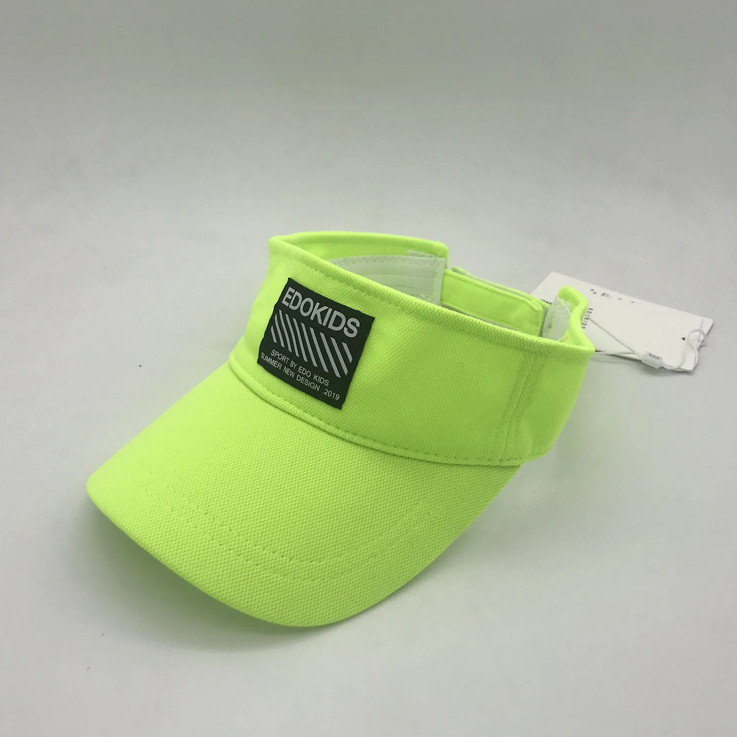 Fluorescent green running visor caps 