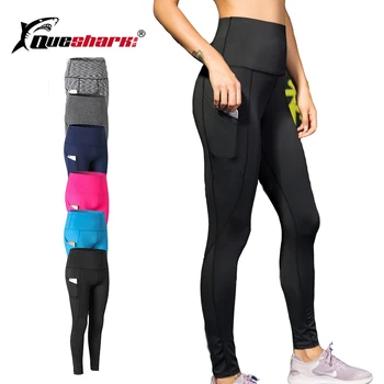 

Sports Yoga Tight Trousers Women Pocket Running Pants High Quality Girls Black Sexy Slim Yoga Leggings Female Long Gym Pants