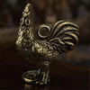 Cock Casting Animal Mini 3D Figurine Retro Style Metal Sculpture Home Office Room Desktop Decoration Collect Ornaments Gift ► Photo 2/6