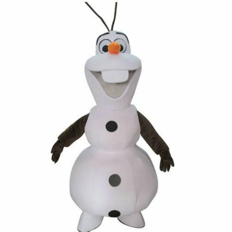 

2019 Snowman Of Frozen Mascot Cartoon Costume Fancy Halloween Dress Adults Suits Event Unisex Cartoon Apparel Cosplay Halloween