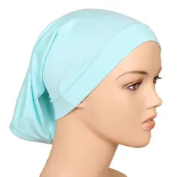 Мусульманский платок женский хиджаб кепка хлопок под шарф кость капот шейный чехол