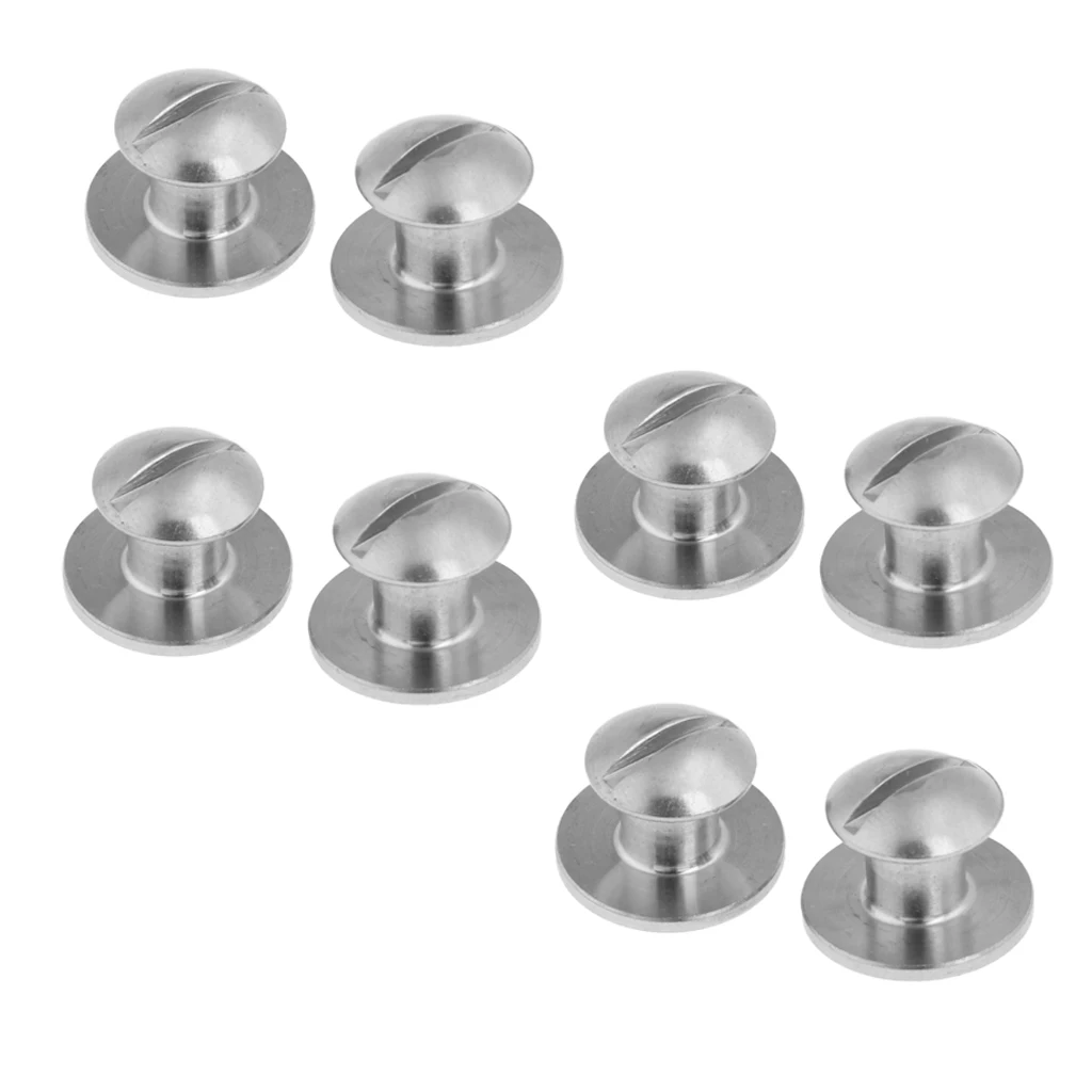8 Pack Scuba Dive Book Screws for Back Plate, Underwater Accessories Assembly Attachment Hardware 8 Pack Scuba Dive Book Screws for Back Plate, Underwater Accessories Assembly Attachment Hardware