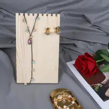 N9 Слоты Ожерелье Подвеска дисплей стенд из натурального дерева для женщин ювелирные изделия Органайзер держатель чехол для хранения браслет дисплей стойка