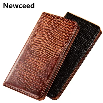 

Lizard Pattern Genuine Leather Phone Case For Asus ZenFone Max Plus M2 ZB634KL/Zenfone Max Shot ZB634KL With Card Slot Holder