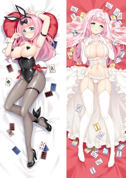 

Anime Kaguya-sama wa Kokurasetai Tensai-tachi no Renai Zunousen Dakimakura Cover Chika Fujiwara Bolster Case Body Pillow Case