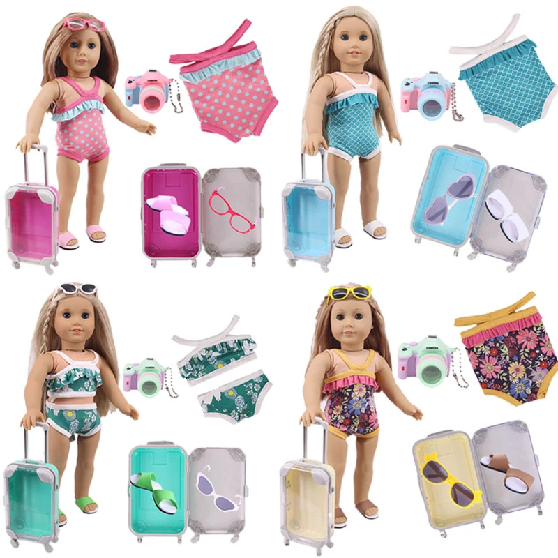 女の子のための5ピース セット人形の服 カメラとサングラス付きの子供のおもちゃ 18インチのアメリカと43 Cm 新しいコレクション 人形アクセサリー Aliexpress