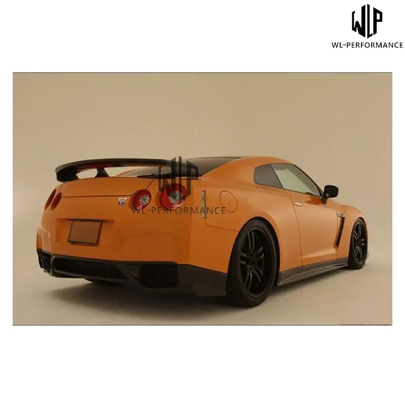 GTR GT R R35 высококачественные боковые юбки из углеродного волокна Стайлинг