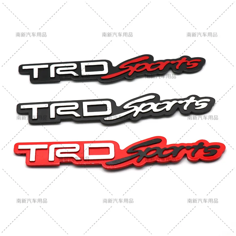 Подходит для Toyota trdsports алюминиевый сплав модифицированный бампер наклейки trdsportivo матовая алюминиевая маркировка