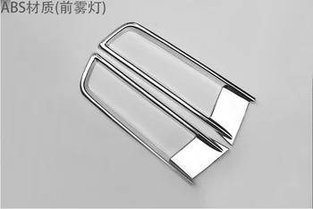 

VW Touran 2016 2017 Car Front Fog Light Lamp Cover Trim Styling 2Pcs/set Chrome ABS