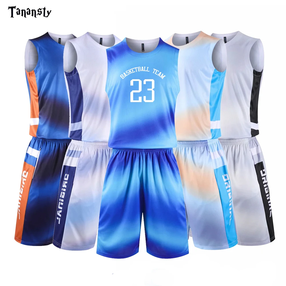 Free printing basketball jersey blank set Men or women Men high quality
