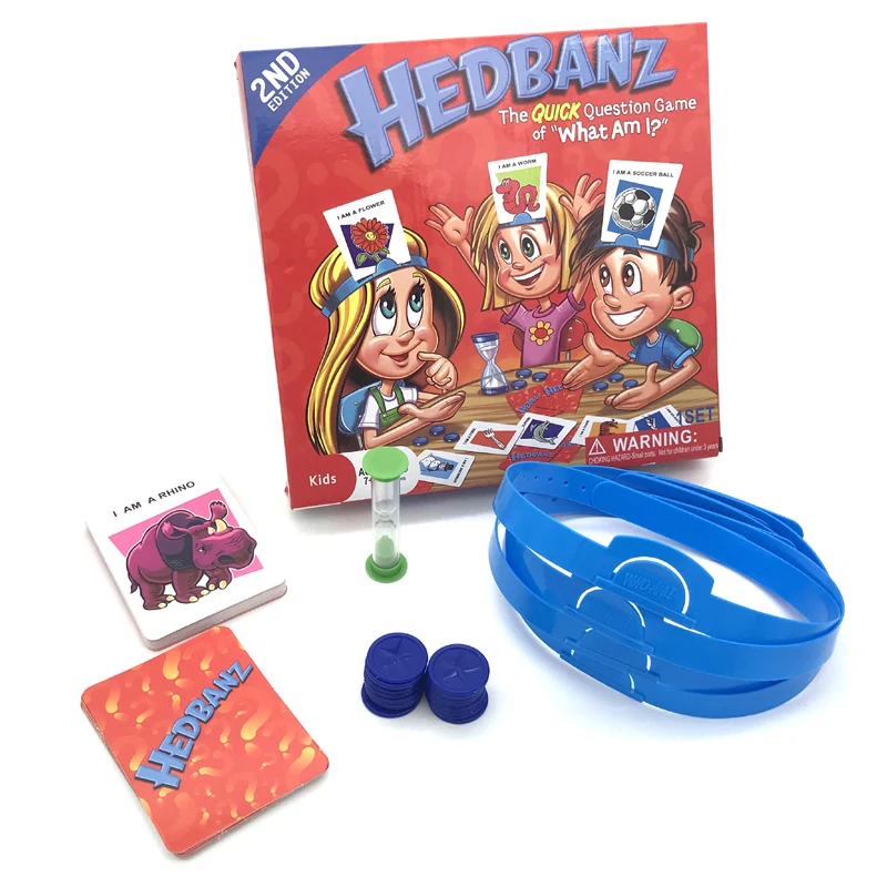 HedBanz игра новое издание с совершенно новым 72 двухсторонние английские карточки что я карты смешная настольная игра дети и взрослые Семейные игрушки
