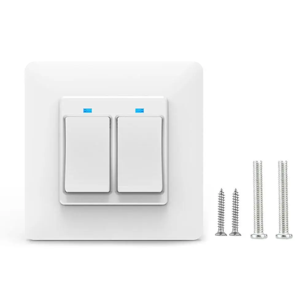 100-240V Wifi 3CH 3 Button 2CH 2 Button Smart Switch for Google/Alexa EU Plug - Цвет: Белый