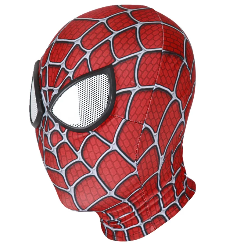 Spiderman Mask Peter Parker Miles Morales Raimi Superhero Cosplay Costume Masks Lens Prop Face Mask Halloween