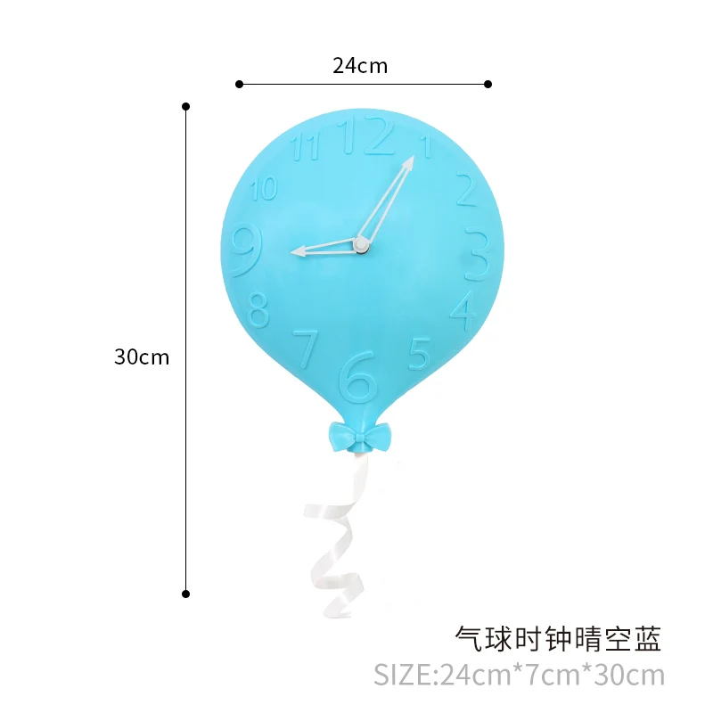 Cartoon Cute Wall Clock Balloon Creative Kids Wall Clocks Kitchen Modern Electronic Relogios Parede Stylish Wall Clocks AA50WC - Цвет: style7