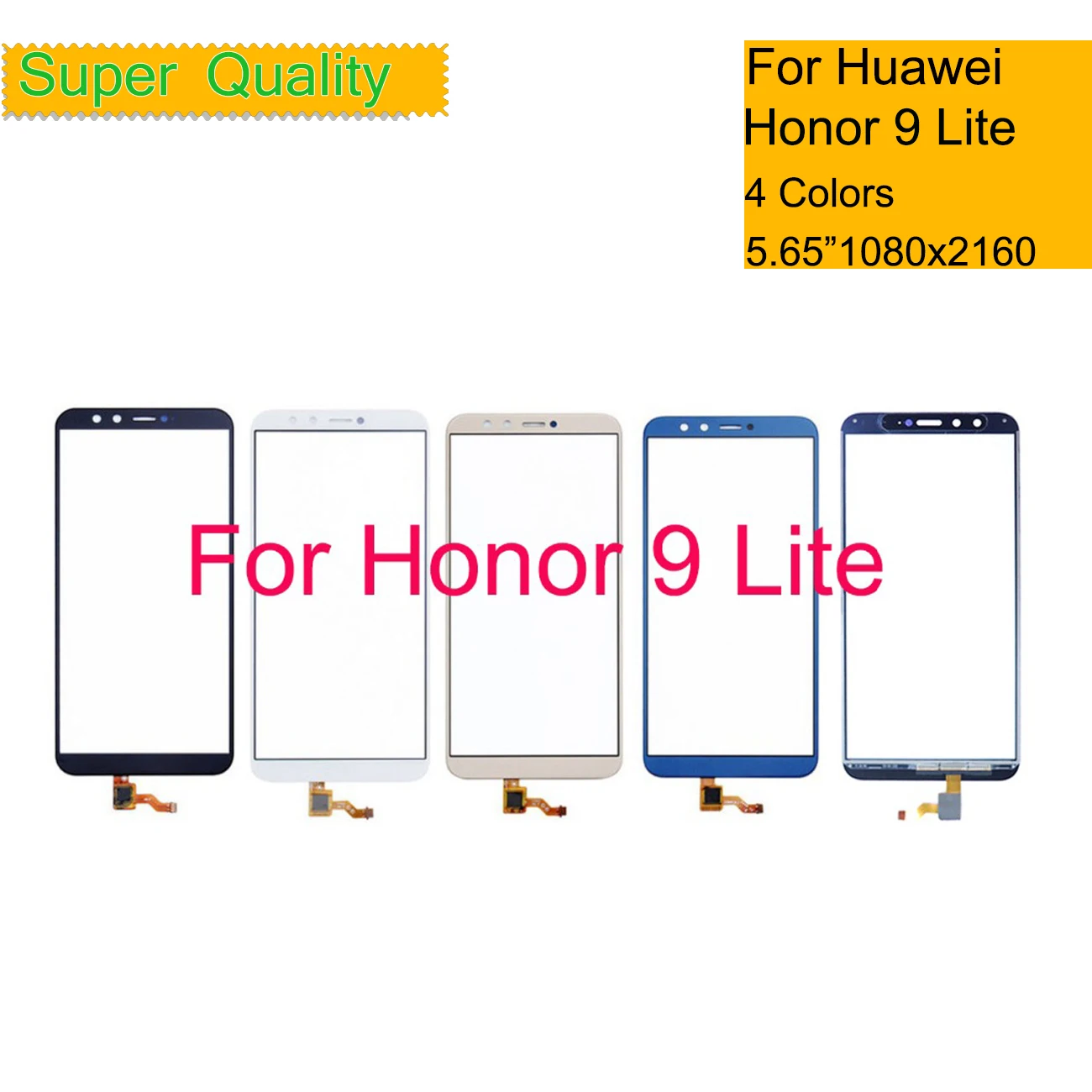 10 шт./лот сенсорный экран для Huawei Honor 9 Lite LITE искусственная кожа Сенсорная панель