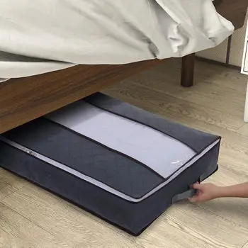 

1pcs Waterproof Portable Clothes Storage Bag Organizer Folding Closet Organizer for Pillow Quilt Blanket Quilt Bag Organizer