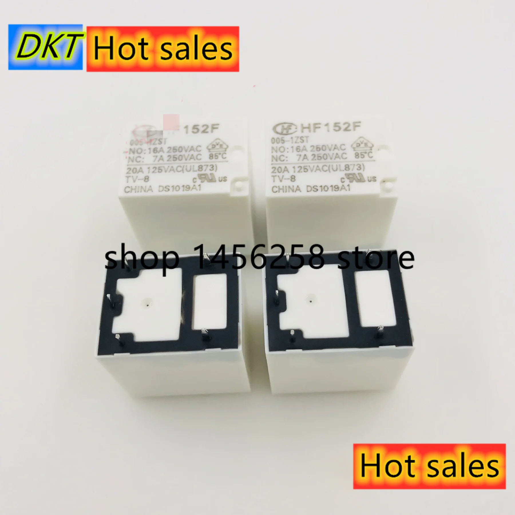 Neue HF HF152F-005-1ZST 5VDC HF152F-012-1ZST 12VDC HF152F-024-1ZST 24VDC 5PINS 16A Мощность поперечная балка