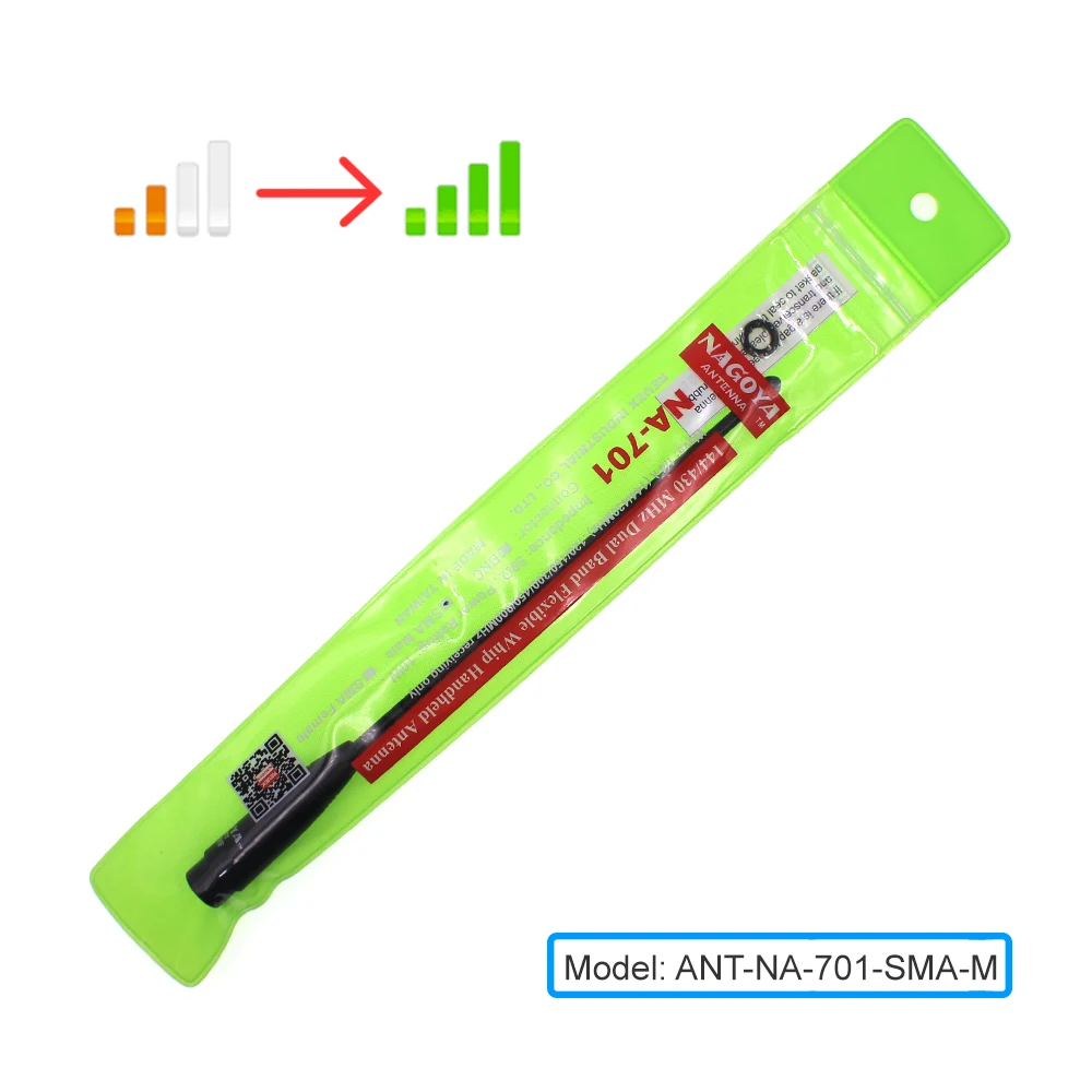 Original Nagoya NA-701 VHF/UHF (144/430Mhz) Antenna SMA-Male for VX-3R VX-7R ZT-2R PX-2R UV-985 TH-UVF8D TH-UV8000D