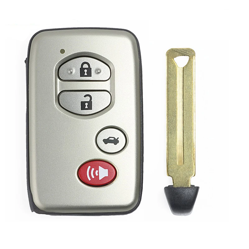 

CN007117 Aftermarket 4 Button Smart Remote Key Control With 4D 74 Chip WD04 TOY48 F433 FSK 433.92 MHz