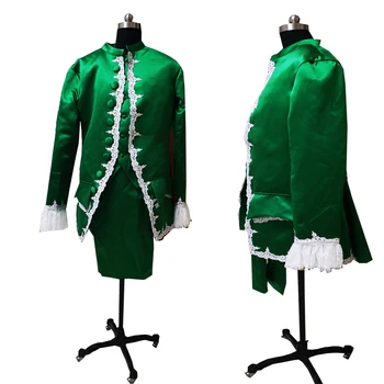

New green Male costume Civil War Victorian Styled suit coat D-572