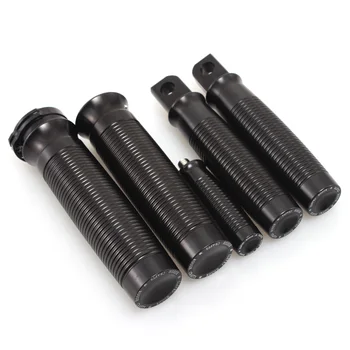 

5 Pcs Motocycle Black Copper 1" Handlebar Hand Grips Footrest FootPegs Shifter Peg For Harley XL Softail Dyna Touring Honda