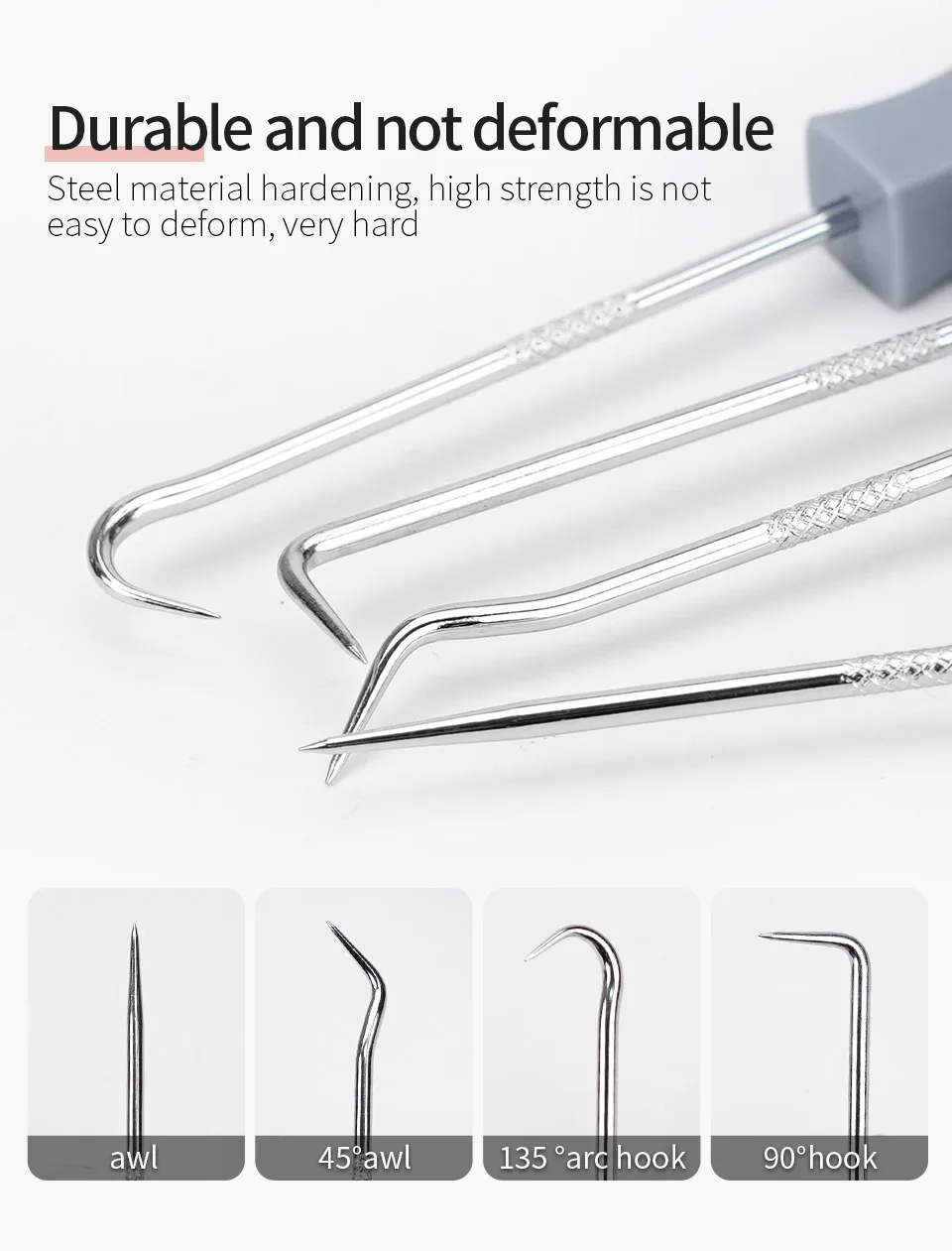 Kit D'extraction Pour Joints Toriques 3 Pièces - Outils Crochet Extracteur Tubulaire 7 Broches