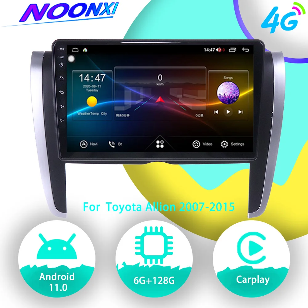 

128G For Toyota Allion 2007 2008-2015 Android Car Radio Stereo Autoradio Audio GPS Navigation Multimedia Player DVD Head Unit