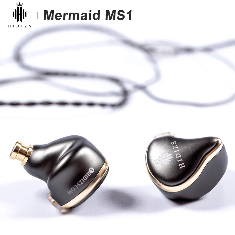 US $69.50 Hidizs Mermaid MS1 HiFi Headset Audio Patented Dynamic Diaphragm InEar Earbuds Monitor Earphone IEM Detachable Cable 2Pin