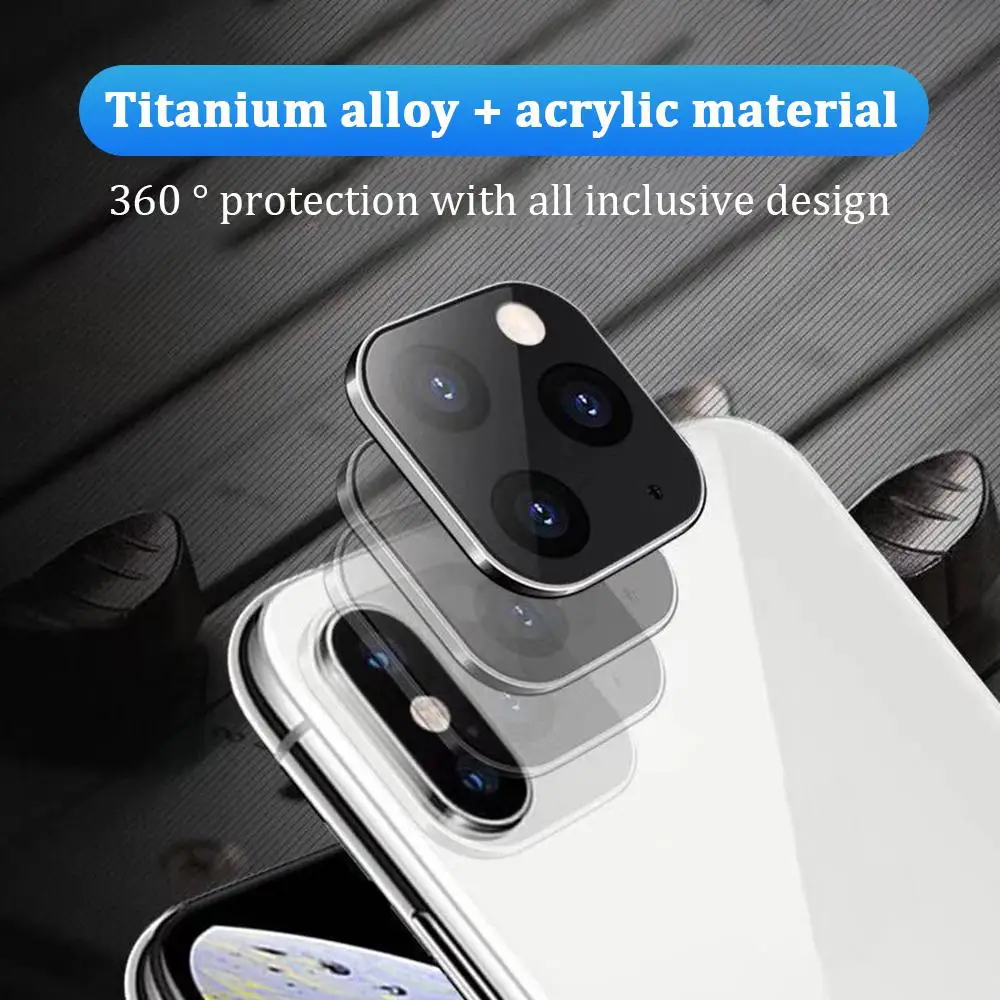 Для iPhone X XS MAX XR секундная смена 11 PRO для Apple iPhone 11Pro MAX наклейка на рассеиватель Модифицированная крышка камеры титановый сплав 10