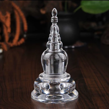 

Buddha Tibet Tibetan Buddhist Mikky Crystal Stupa Tower Nectar Pills Sarira tower