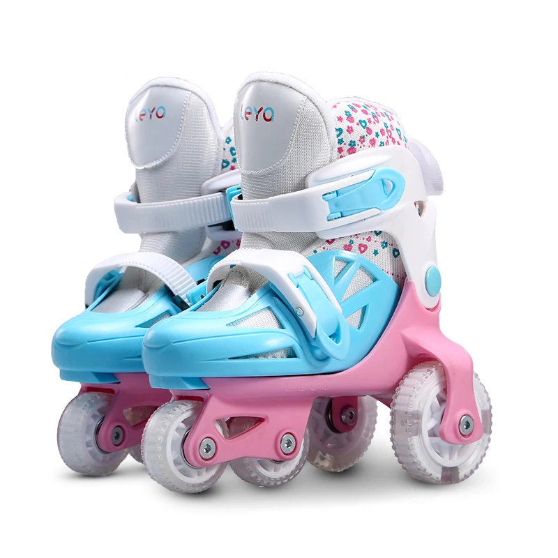

Hot Kids Children Lovely Stable Balance Slalom Parallel Flashing Ice Skate Roller UNBreak Shoes Adjustable Washable For Boy Girl