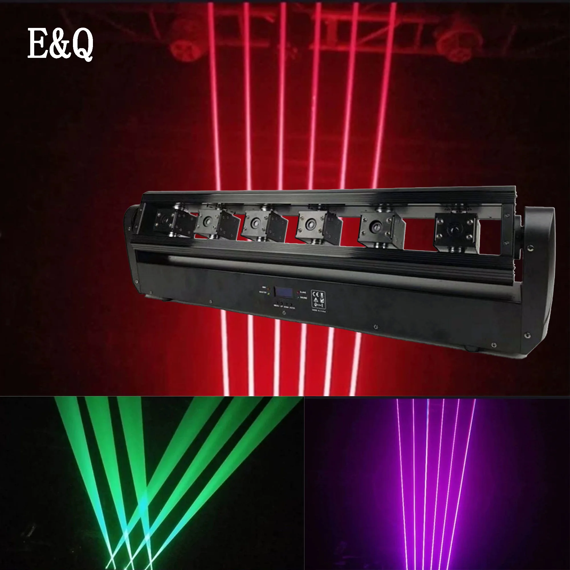 

Лазерный светильник projetor шесть лазерный глаза rgb светильник ing стробоскопический efeito led feixe ощущения с контроллер dmx хорошее para palco dj
