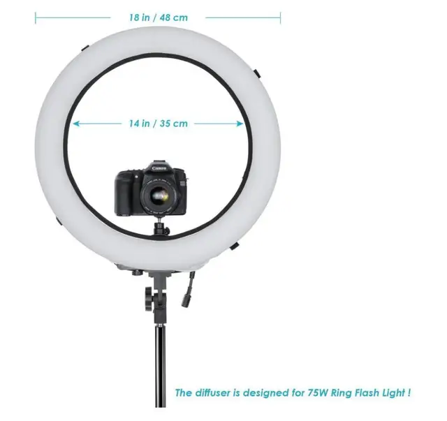 2 Diffusori Per Luce A Calzino - Coperture Morbide Per Flash E Faretti, 18 Cm - Foto 4