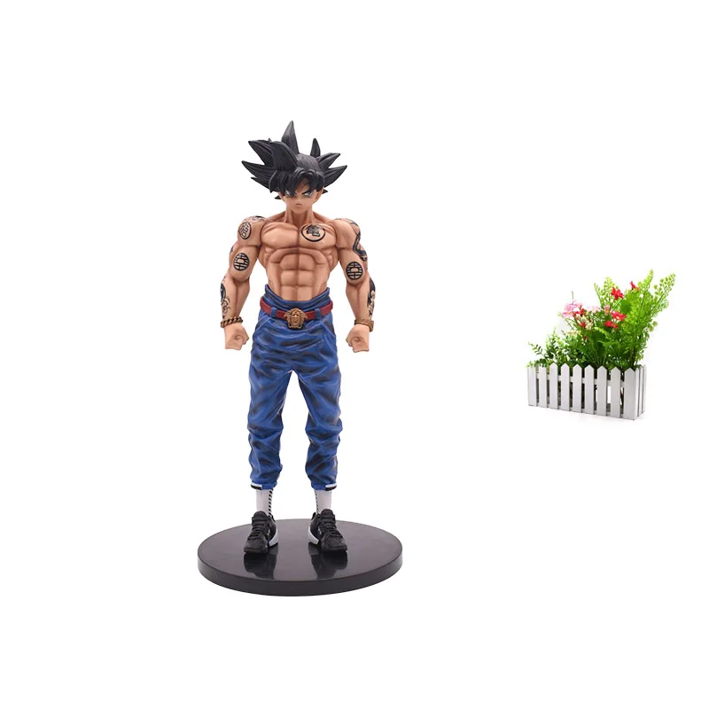 

New Product Dragon Ball Z Action Figure Tattoo Goku PVC Dragonball PVC Model Doll Groot Hot Toys 29.5cm