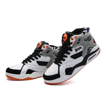 

2020 Breathable Basketball Shoes Men's High Top Boots Antiskid Wear-resistant Youth Basketball Shoes