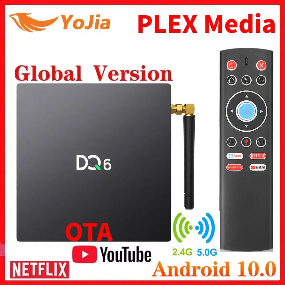 

OTA Android 10 TV Box MAX 4GB RAM 64GB ROM RK3318 TV BOX Android 10.0 4K Media Player 2.4&5G WifI BT4.2 Google Store Youtube